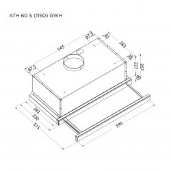 Вытяжка PYRAMIDA ATH 60 S (1150) GWH - Картинка 8