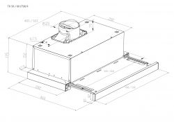 Вытяжка Pyramida TX 50 (750) R BL - Картинка 6