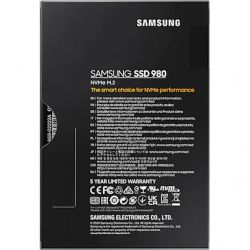   M.2 500Gb, Samsung 980, PCI-E 3.0 x4, MLC 3-bit V-NAND, 3100/2600 MB/s (MZ-V8V500B) -  7