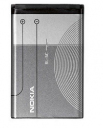  Nokia BL-5C, Original, 1020 mAh (1100, 1101, 1110, 1110i, 1112, 1200, 1208, 1209, 1280, 1600, 1616, 1650, 1680 classic, 1800, 2300, 2310, 2323 classic, 2330 classic, 2600, 2610, 2626, 2700 classic, 2710 Navigation Edition, 2730 classic)