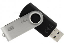 USB   Goodram 64GB Twister Black USB 2.0 (UTS2-0640K0R11) -  1