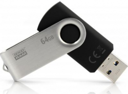 USB   Goodram 64GB Twister Black USB 3.0 (UTS3-0640K0R11) -  1
