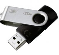 USB   Goodram 128GB UTS2 Twister Black USB 2.0 (UTS2-1280K0R11) -  1