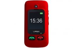   Sigma mobile Comfort 50 Shell Dual Red "", 2 MiniSim,  2.4"  (240x320) + 1.7" , , MediaTek MTK6261D, microSD (max 16Gb), BT, FM-, Cam 0.3Mp, , 800 mAh -  2