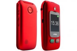   Sigma mobile Comfort 50 Shell Dual Red "", 2 MiniSim,  2.4"  (240x320) + 1.7" , , MediaTek MTK6261D, microSD (max 16Gb), BT, FM-, Cam 0.3Mp, , 800 mAh -  3