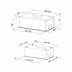 Вытяжка ELEYUS NAVIS 700 LED 52 BL - Картинка 14