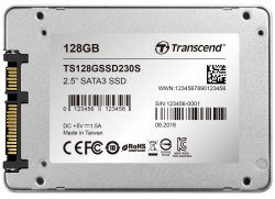 SSD  Transcend SSD230S 128Gb SATAIII 3D TLC (TS128GSSD230S) -  3