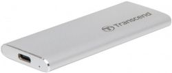   SSD, 240Gb, Transcend ESD240C, Silver, USB 3.1, 3D TLC, 520 / 460 MB/s (TS240GESD240C) -  4