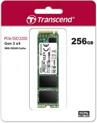 SSD  Transcend MTE220S 256GB NVMe M.2 PCI-E 3D TLC (TS256GMTE220S) -  2