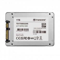   1Tb, Transcend SSD225S, SATA3, 2.5", 3D TLC, 550/500 MB/s (TS1TSSD225S) -  3