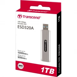 SSD  Transcend ESD320A 1TB USB Type-A Silver (TS1TESD320A) -  5