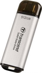 SSD  Transcend ESD300 512GB USB 3.1 Gen 2 Type-C Silver (TS512GESD300S) -  4