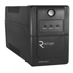    Ritar RTP600 (360W) Proxima-L, LED, AVR, 4st, 2xSCHUKO socket, 1x12V7Ah, plastik Case. Q4