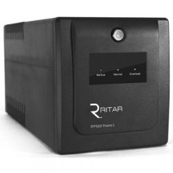    Ritar RTP1500 (900W) Proxima-L, LED, AVR, 5st, 4xSCHUKO socket, 2x12V9Ah, plastik Case. Q2