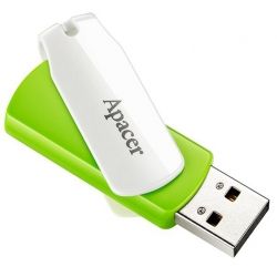 USB   Apacer 64GB AH335 Green USB 2.0 (AP64GAH335G-1) -  3