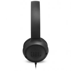 Навушники JBL Tune 500, Black, 3.5 мм, мікрофон, однокнопковий пульт керування, технологія "Pure Bass", складний дизайн, підтримка Siri та Google Now (JBLT500BLK) - Картинка 2