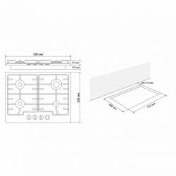 Газовая варочная поверхность ELEYUS GRACIA 60 WH CF - Картинка 8