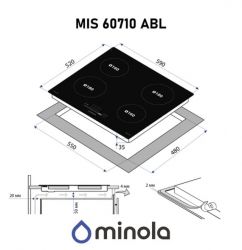 Індукційна варильна поверхня Minola MIS 60710 ABL - Картинка 3