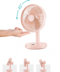 Вентилятор портативный Jile Desktop small fan 01 Pink - Картинка 3