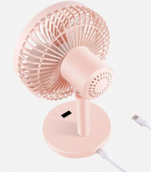 Вентилятор портативный Jile Desktop small fan 01 Pink - Картинка 6