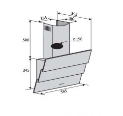 Витяжка VENTOLUX WELLA 60 BK (1000) PB - Картинка 7