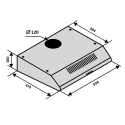 Вытяжка Ventolux FLAT 60 WH - Картинка 4