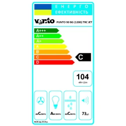 Витяжка VENTOLUX PUNTO 75 BG (1400) TRC JET - Картинка 2