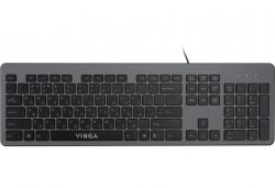 Клавіатура Vinga KB735 black-grey - Картинка 2