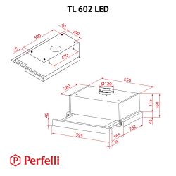 Витяжка телескопічна Perfelli TL 602 I LED - Картинка 12