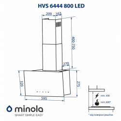  MINOLA HVS 6444 BL 800 LED -  10