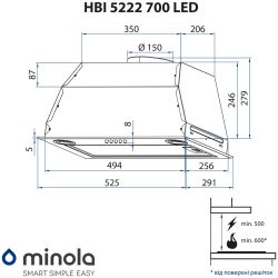 ������� Minola HBI 5222 WH 700 LED - �������� 10
