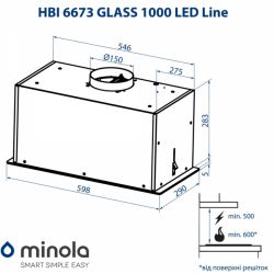 ������� Minola HBI 6673 WH GLASS 1000 LED Line - �������� 10