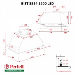  Perfelli BIET 5854 WH 1200 LED -  10