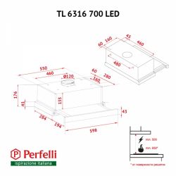  Perfelli TL 6316 Full Inox 700 LED -  11