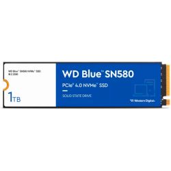   M.2 1Tb, Western Digital Blue SN580, PCI-E 4.0 x4, 3D TLC, 4150/4150 MB/s (WDS100T3B0E) -  2