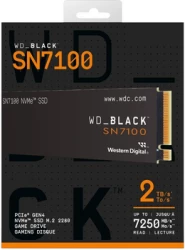 ������������ ����������� SSD 2Tb, Western Digital Black SN7100, PCI-E 4.0 x4, M.2 2280, 3D TLC, 7250/6900 ��/� (WDS200T4X0E) - �������� 3