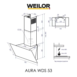 Вытяжка WEILOR AURA WDS 53 WHITE - Картинка 13