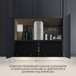 Вытяжка WEILOR LUNA WBG 55 BLACK SILENCE - Картинка 4