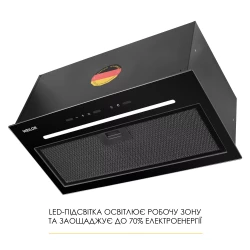 Вытяжка WEILOR LUNA WBG 59 BLACK SILENCE - Картинка 4