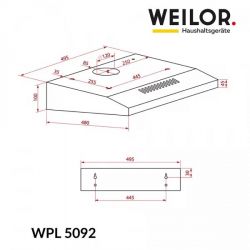 Витяжка WEILOR WPL 6092 FBL - Картинка 7