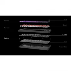Lemokey ��������� ��������� X4 84Key, Keychron Brown, USB-A, QMK/VIA, Hot-Swap, EN/UKR, Red led, ������ X4-A3-UA - �������� 3