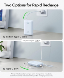 УМБ VIYISI G2068 20000mAh 30W блакитний - Картинка 6